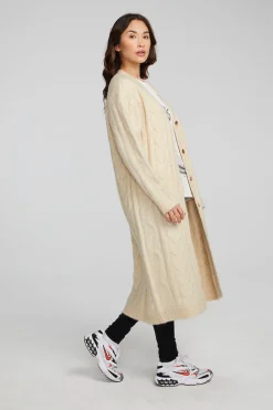 Women Chaser Brand Bridge Macaroon Long Cardigan