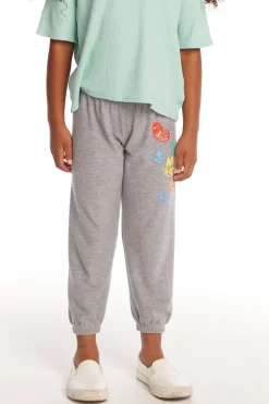 Kids Chaser Brand Butterflies Girls Cozy Knit Sweatpant