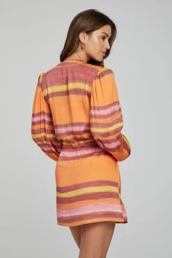 Women Chaser Brand Cabrillo Mini Dress - Sunset Stripe