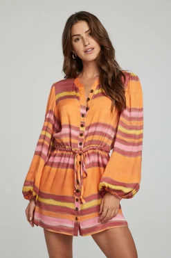 Women Chaser Brand Cabrillo Mini Dress - Sunset Stripe