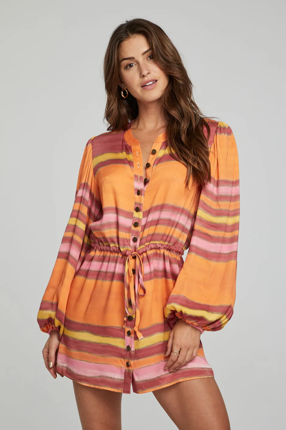 Women Chaser Brand Cabrillo Mini Dress - Sunset Stripe