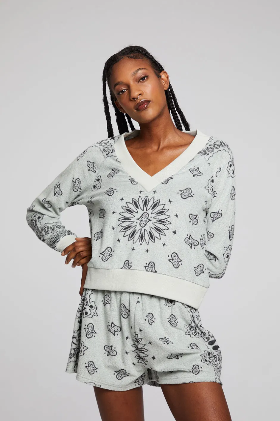 Women Chaser Brand Cali Matcha Bandana Tee