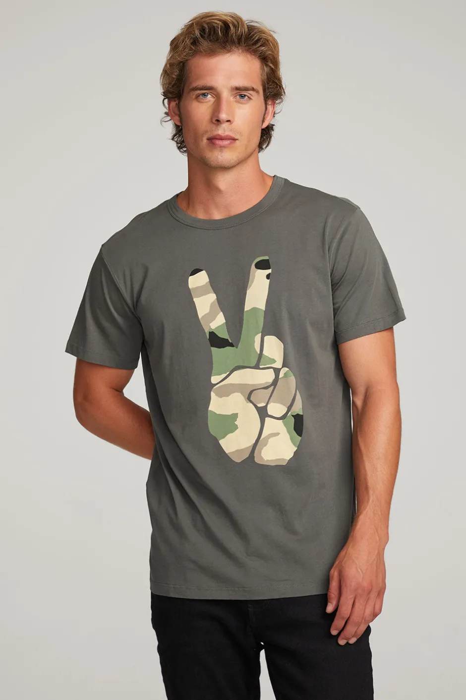 Chaser Brand Camo Peace Mens Tee