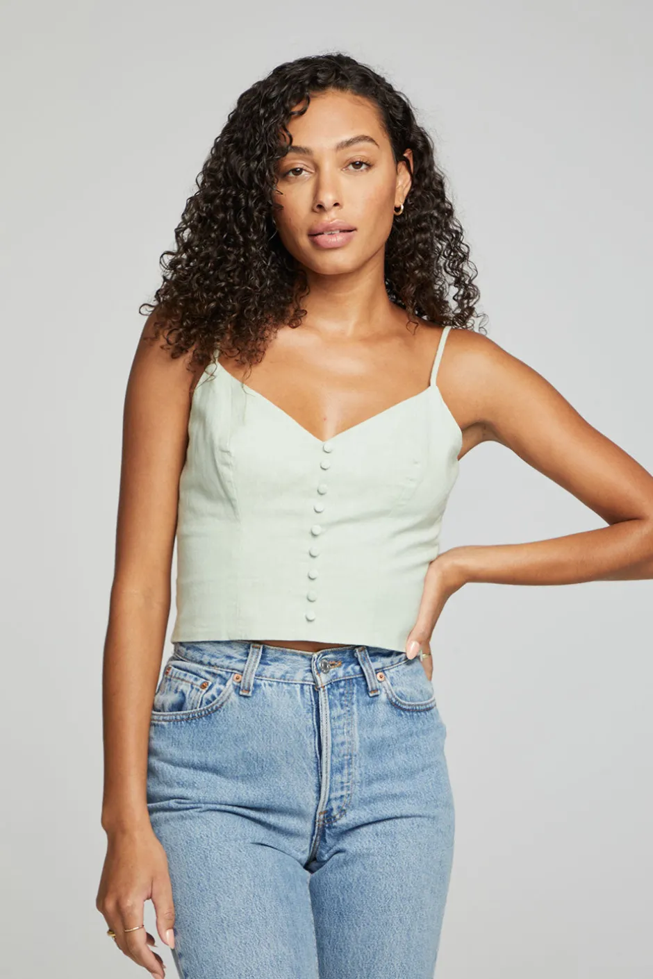 Women Chaser Brand Cara Tank Top - Sage