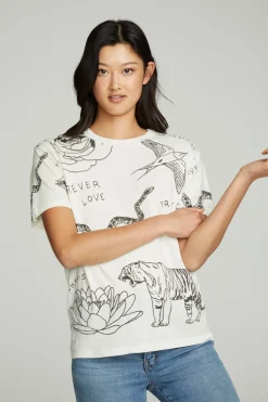 Women Chaser Brand Cherish Forever Crew Tee