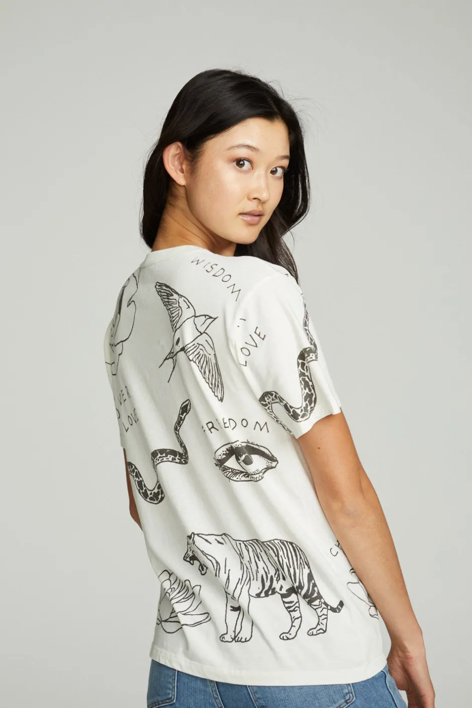 Women Chaser Brand Cherish Forever Crew Tee