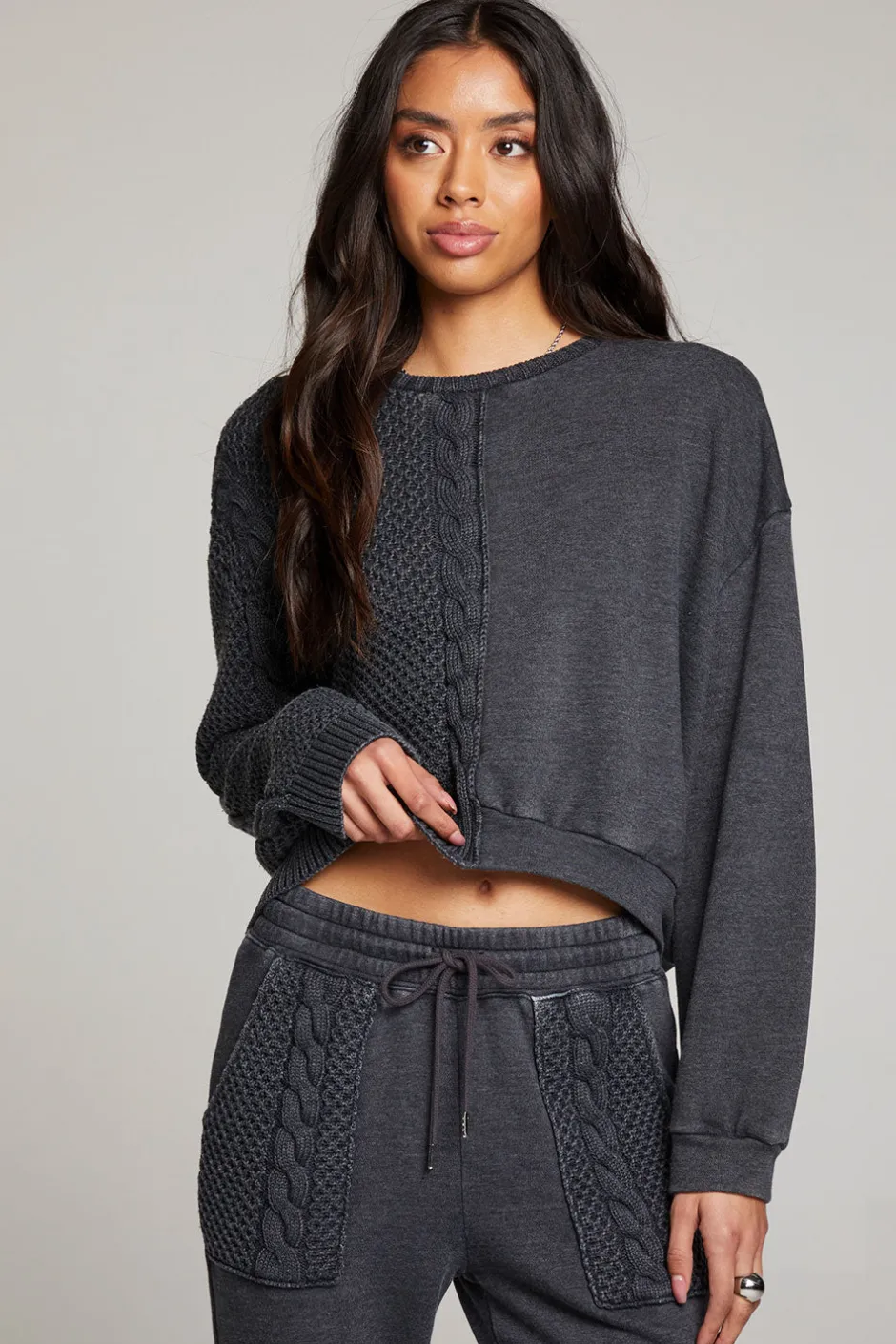 Women Chaser Brand Cloud Licorice Pullover