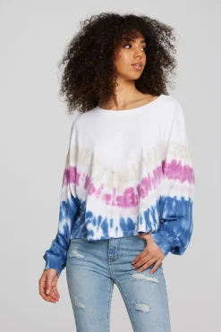Women Chaser Brand Coast Cotton Jersey Long Sleeve Tee
