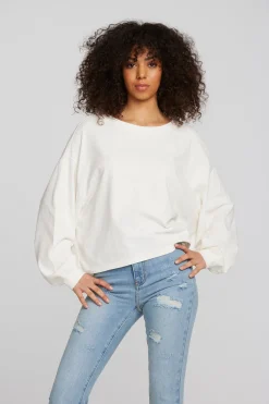 Women Chaser Brand Coast Cotton Jersey Long Sleeve Tee