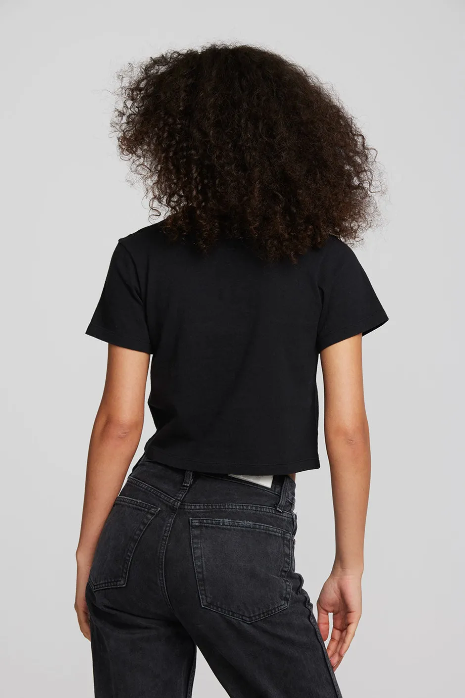 Women Chaser Brand Coast Cotton Jersey Mockneck Tee With Rib
