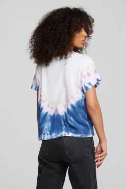 Women Chaser Brand Coast Cotton Jersey Oversized Crew Neck Tee
