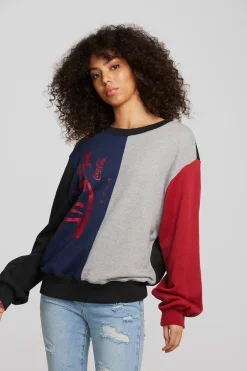 Women Chaser Brand Coca Cola - Japanese Logo Color Block