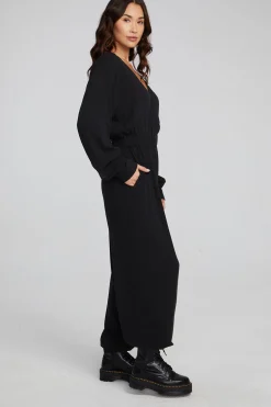 Women Chaser Brand Colette Shadow Black Jumpsuit