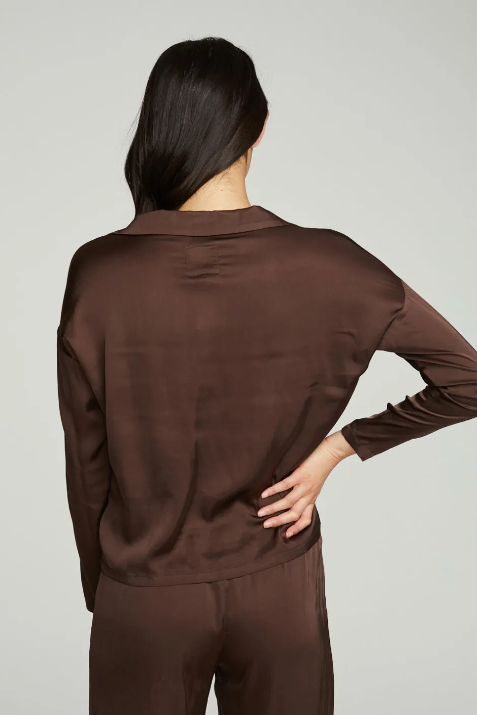Women Chaser Brand Collared Half Placket Dolman