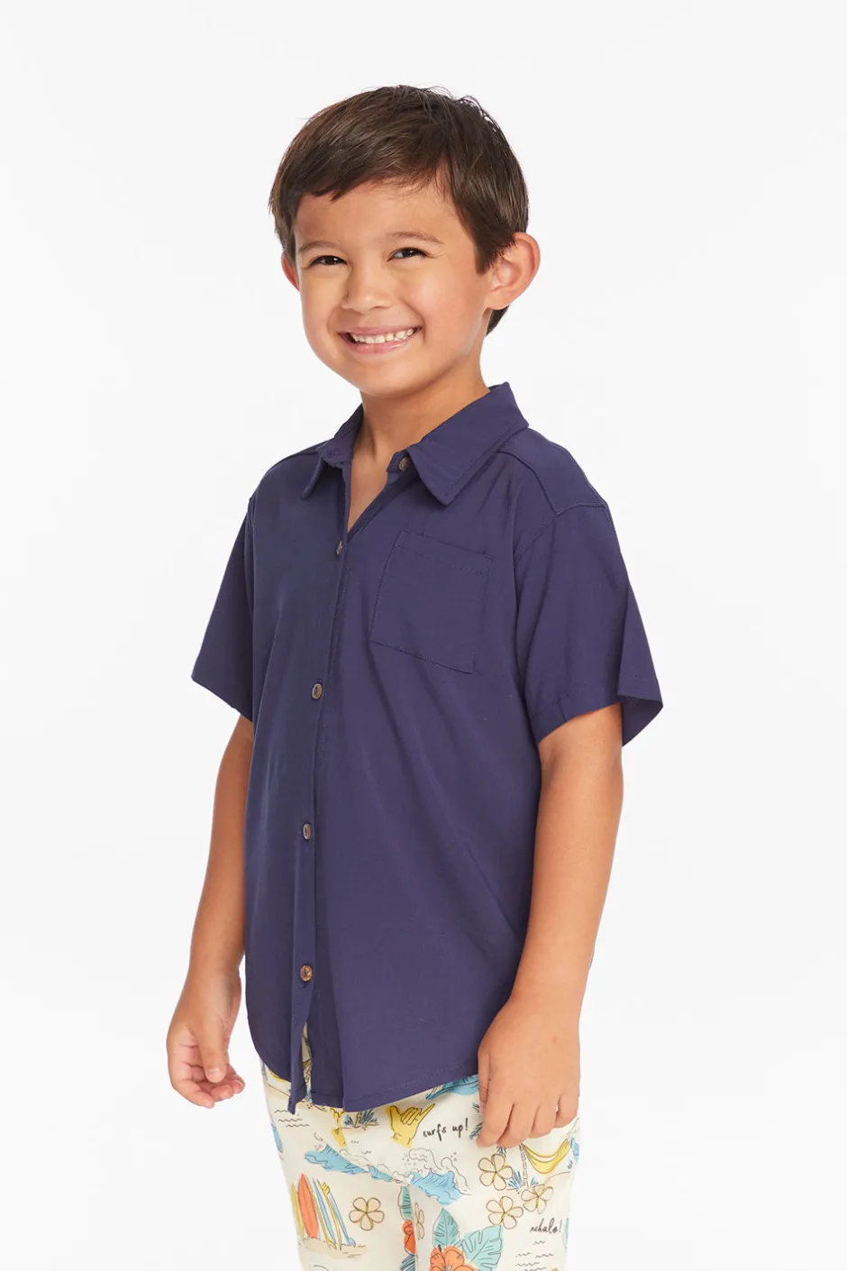 Kids/BOY Chaser Brand Collared Sapphire Blue Button Down Boys Shirt