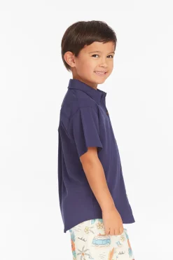 Kids/BOY Chaser Brand Collared Sapphire Blue Button Down Boys Shirt