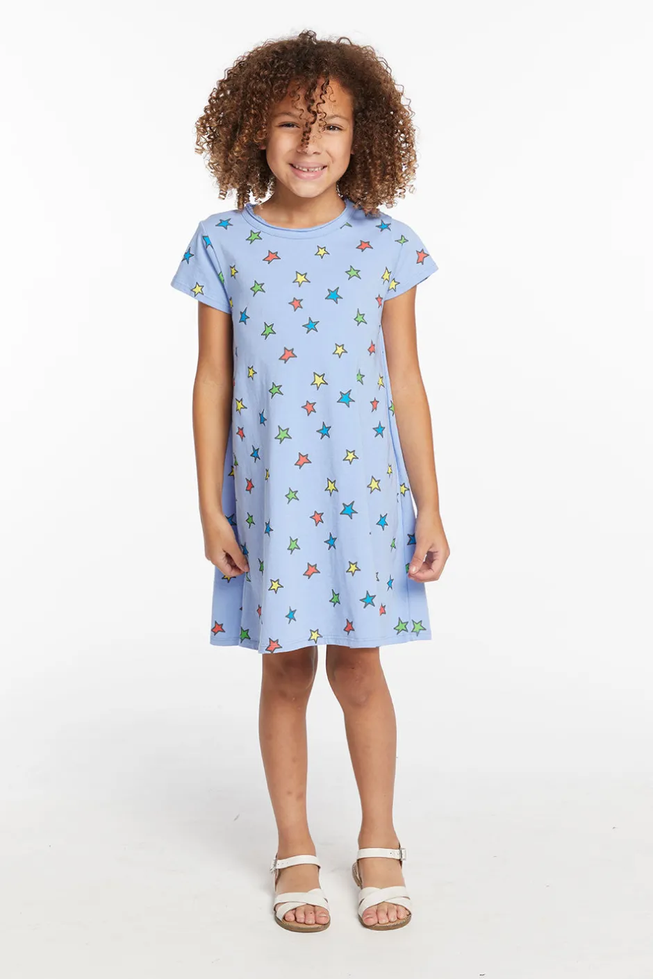 Kids Chaser Brand Colored Stars Girls Dress