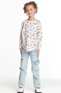 Kids Chaser Brand Coloring Time Girls Long Sleeve