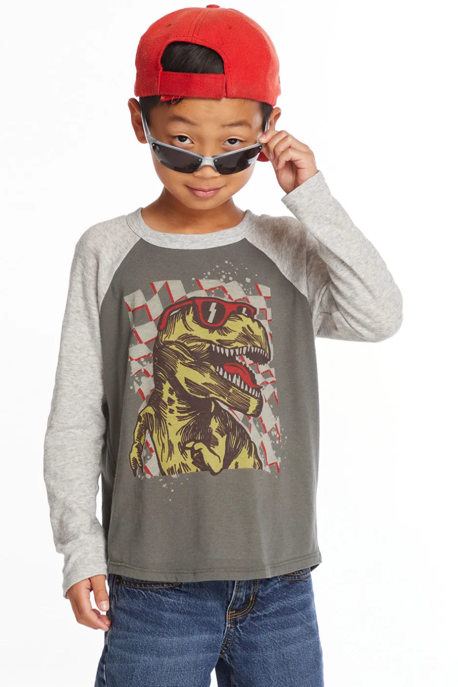 Kids/BOY Chaser Brand Cool Dino Boys Long Sleeve Tee