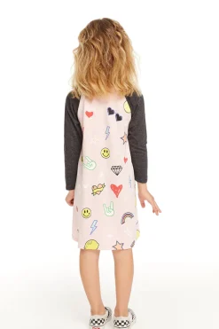 Kids Chaser Brand Cool Icons Dress
