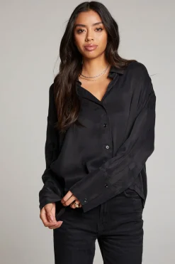 Women Chaser Brand Corall Licorice Button Up