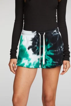 Women Chaser Brand Cotton Fleece Shorts With Shoestring Tie