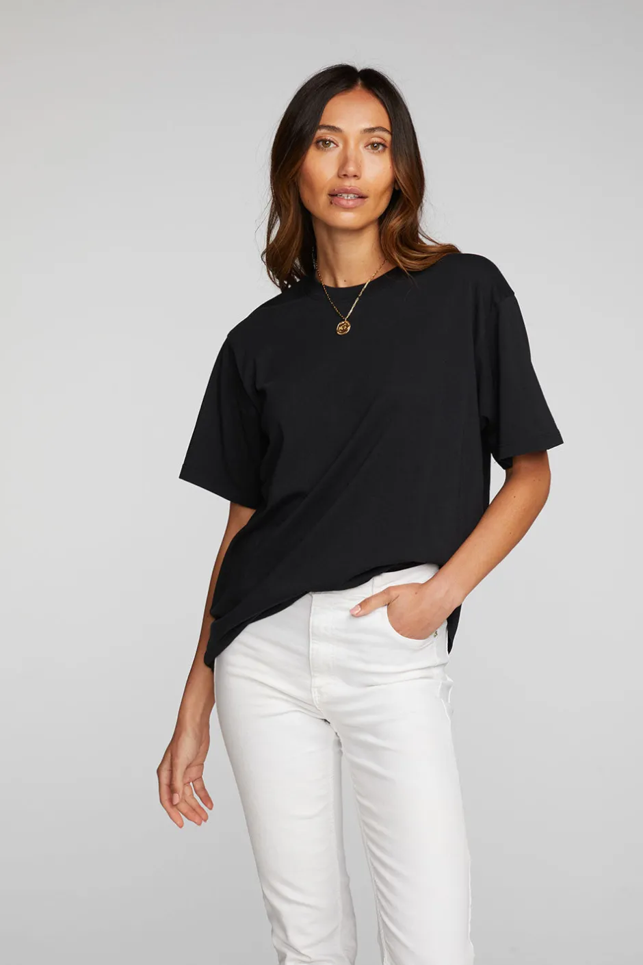 Women Chaser Brand Cotton Jersey Short Sleeve Crewneck Tee