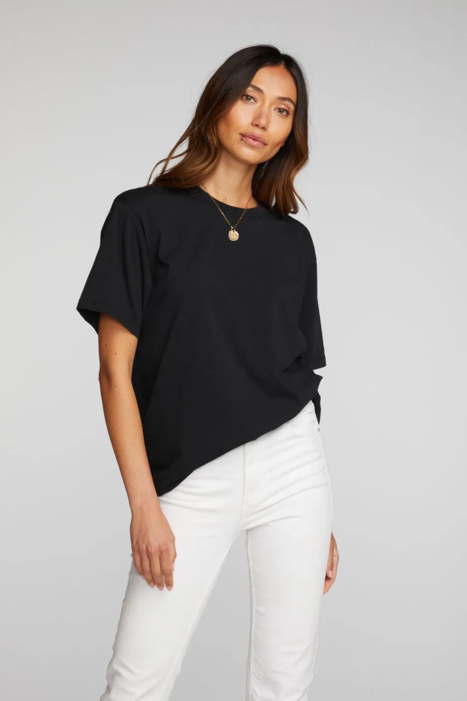Women Chaser Brand Cotton Jersey Short Sleeve Crewneck Tee