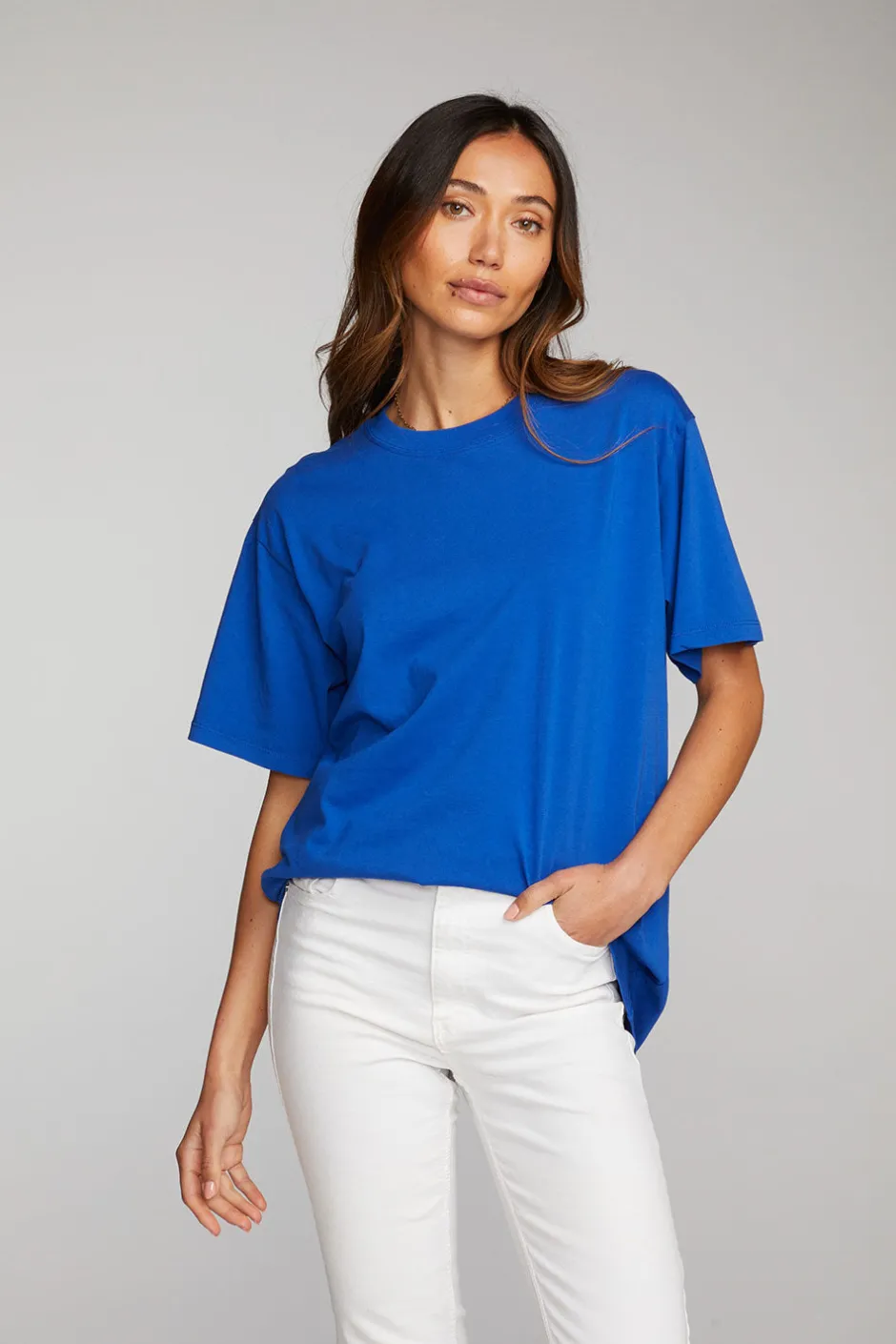 Women Chaser Brand Cotton Jersey Short Sleeve Crewneck Tee