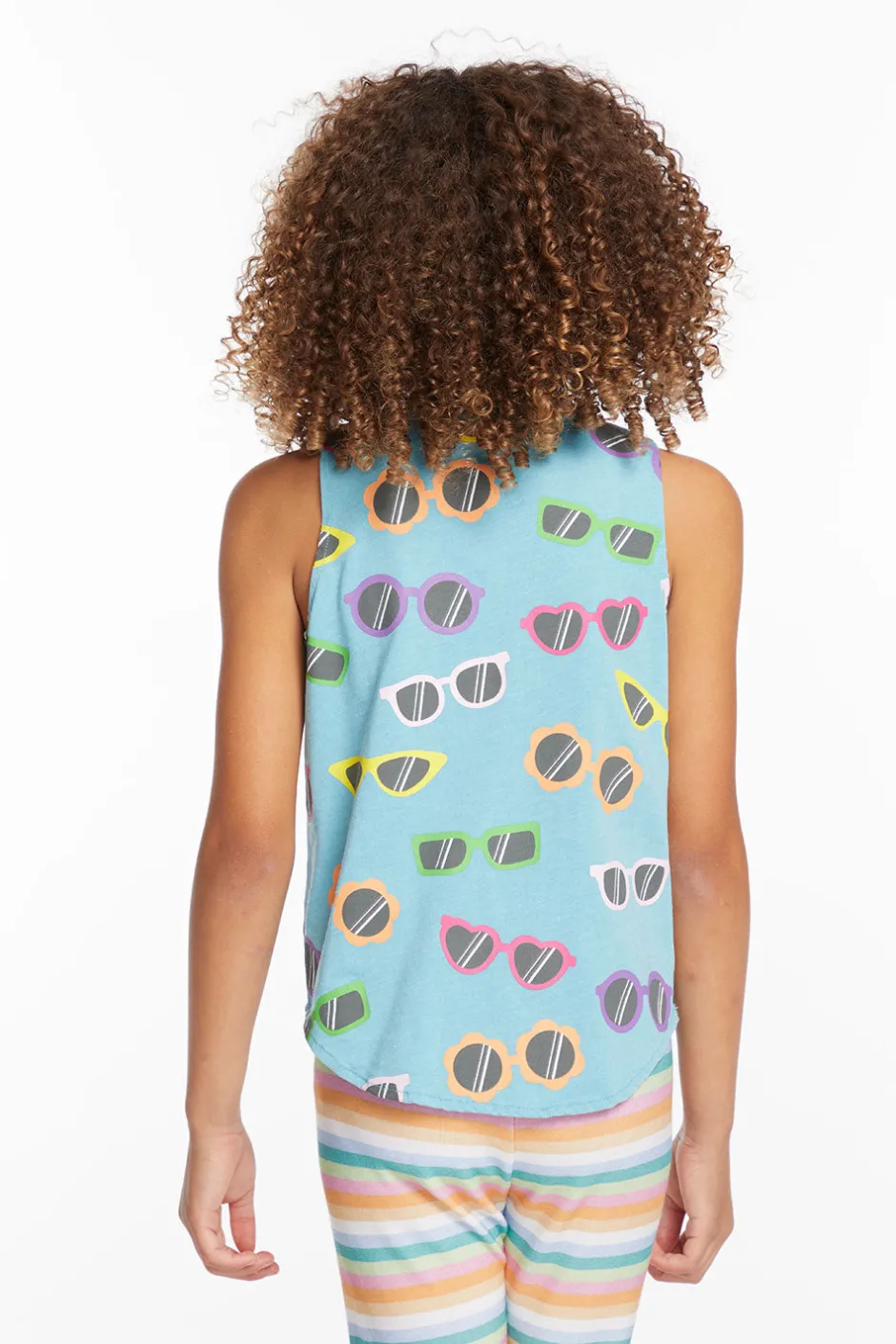 Kids Chaser Brand Crazy Sunglasses Girls Vintage Jersey Shirttail Muscle