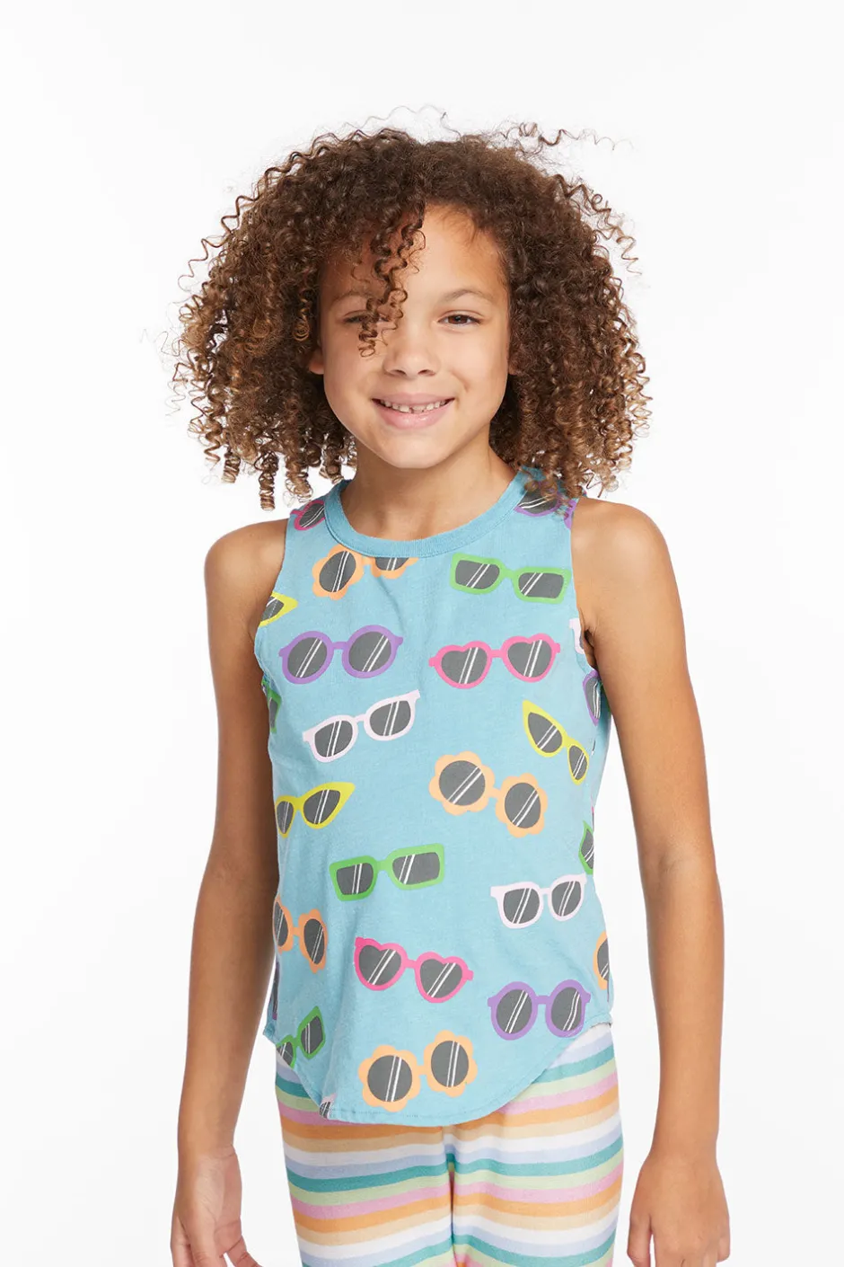 Kids Chaser Brand Crazy Sunglasses Girls Vintage Jersey Shirttail Muscle