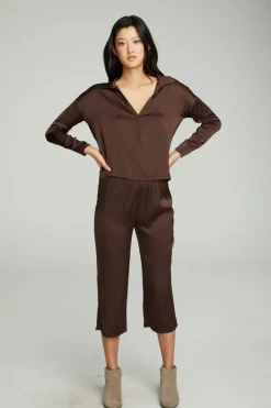 Women Chaser Brand Cropped Wide Leg Culotte