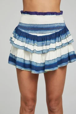 Women Chaser Brand Cruz Mini Skirt - Pacific Stripe