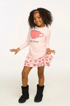 Kids Chaser Brand Cute Tea Long Sleeve Tee