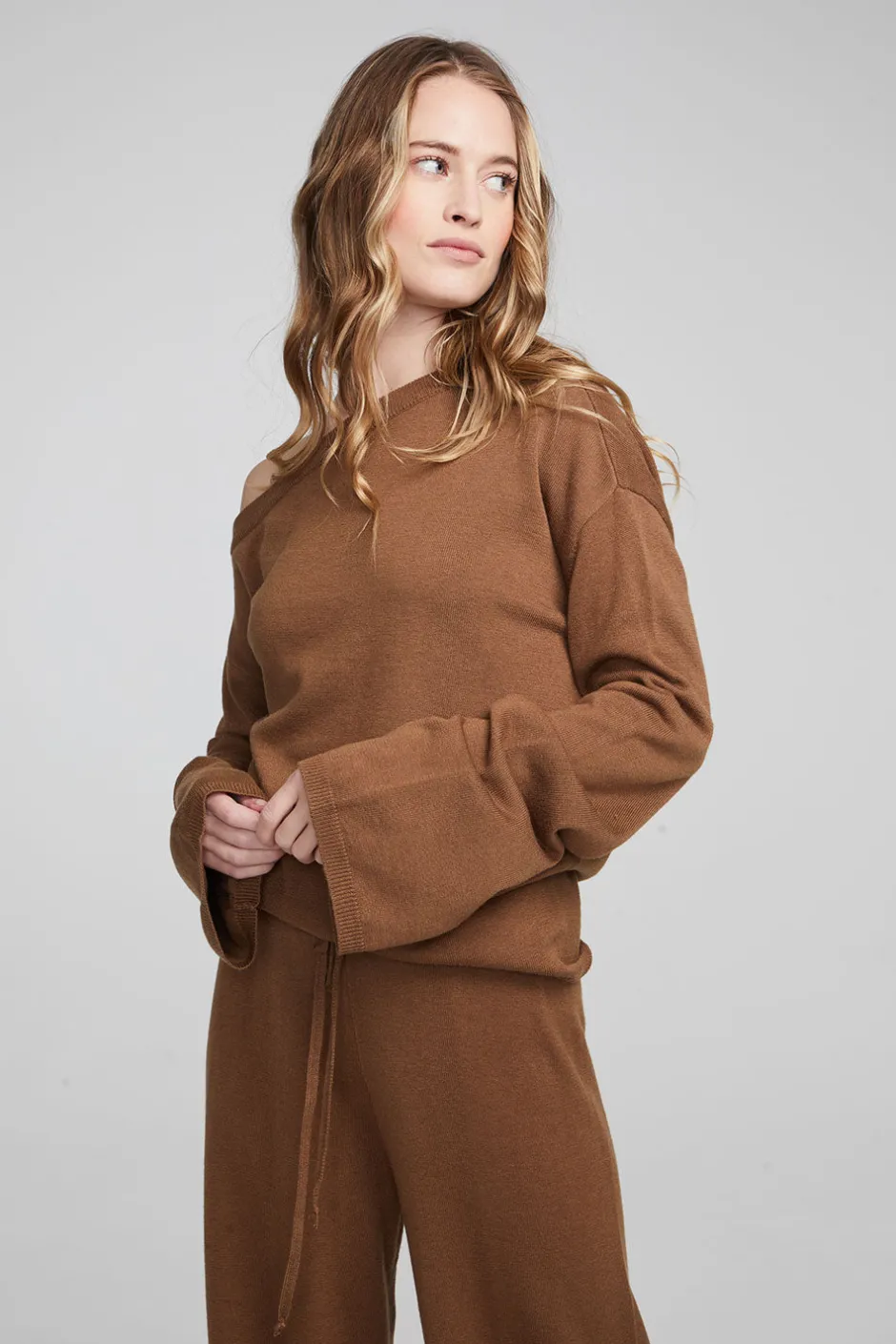 Women Chaser Brand Dani Deep Taupe Long Sleeve