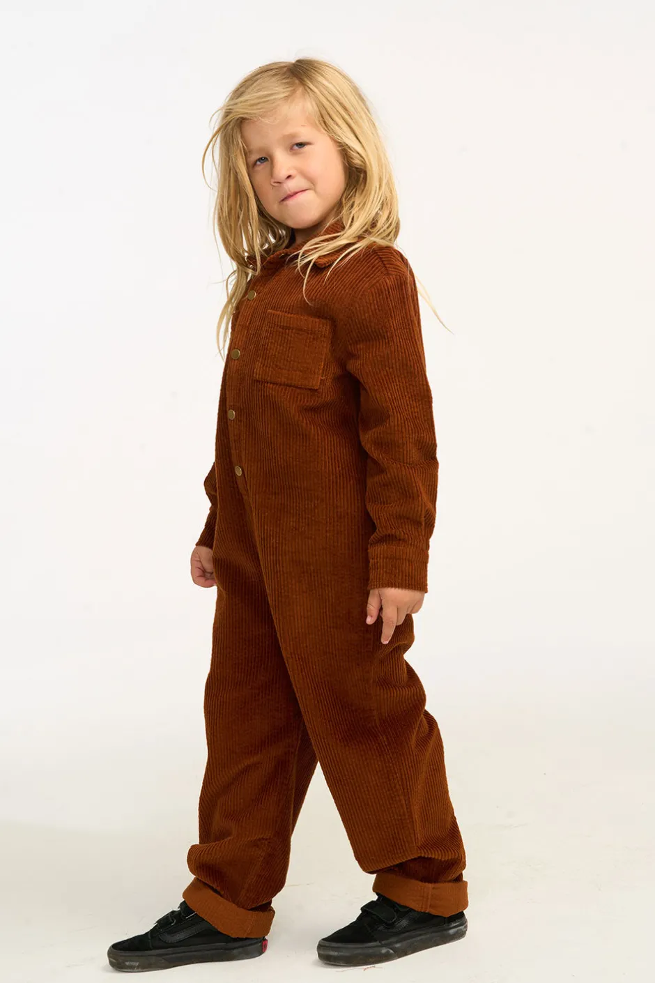 Kids/BOY Chaser Brand David Walnut Brown Corduroy Jumpsuit