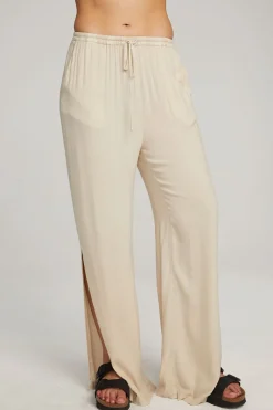 Women Chaser Brand Devine Off-White Bark Trousers