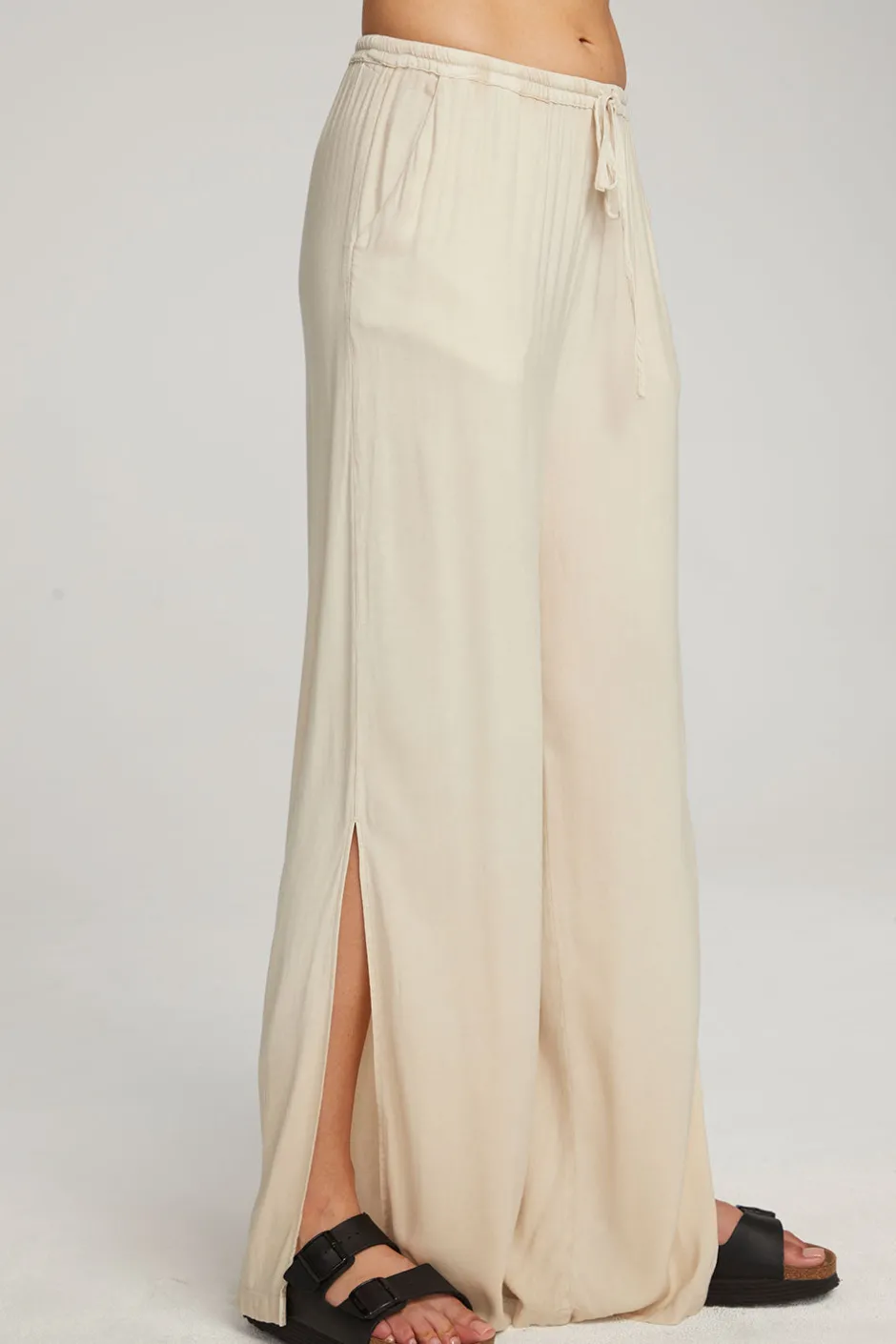 Women Chaser Brand Devine Off-White Bark Trousers