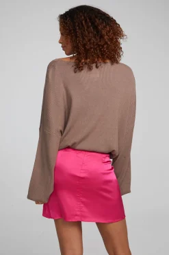 Women Chaser Brand Diamond Deep Taupe Long Sleeve