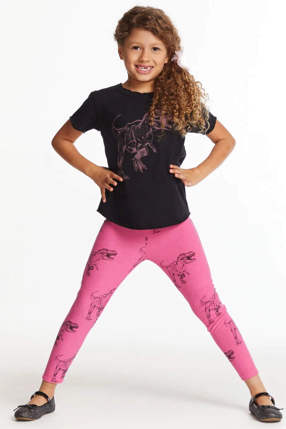 Kids Chaser Brand Dino Time Girls Classic Legging