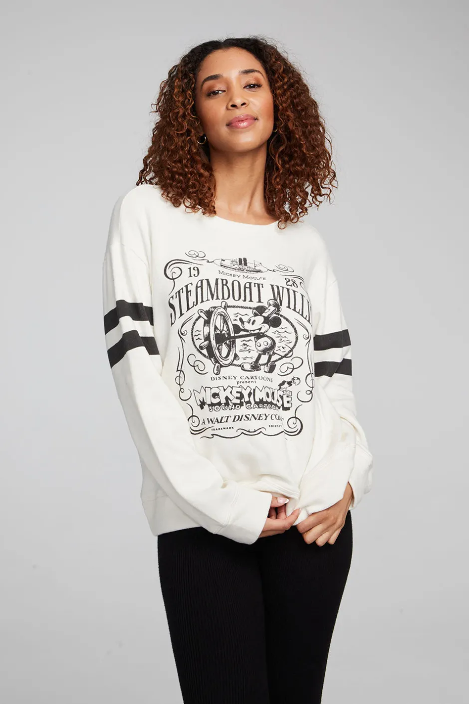 Women Chaser Brand Disney Steamboat Willie Pullover