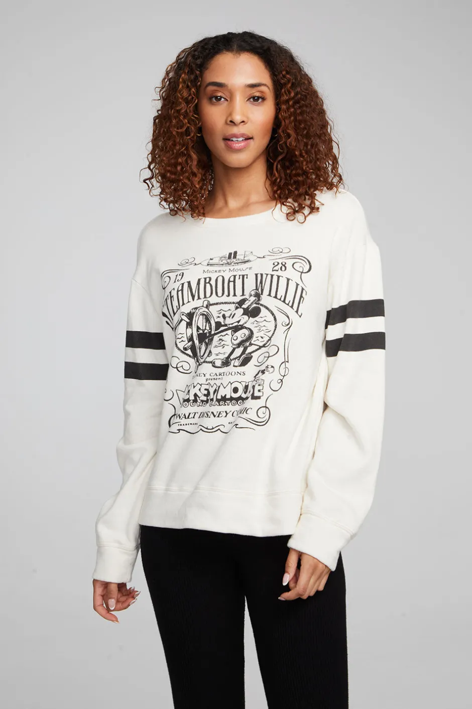 Women Chaser Brand Disney Steamboat Willie Pullover