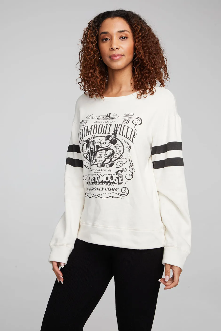 Women Chaser Brand Disney Steamboat Willie Pullover
