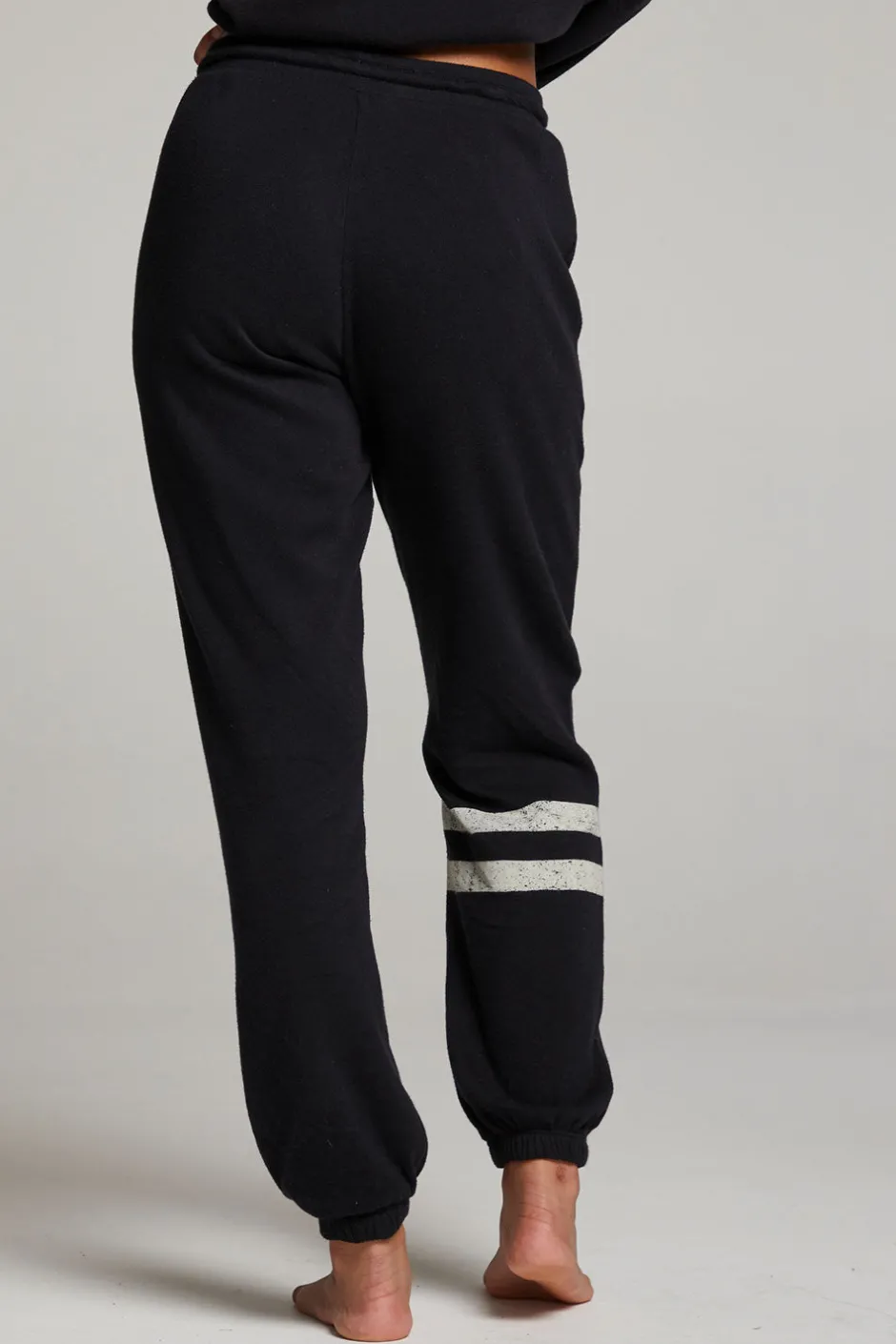 Women Chaser Brand Distressed Bolt Sweatpant
