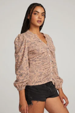 Women Chaser Brand Ditsy Print Long Sleeve
