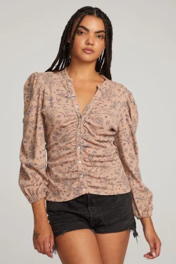 Women Chaser Brand Ditsy Print Long Sleeve