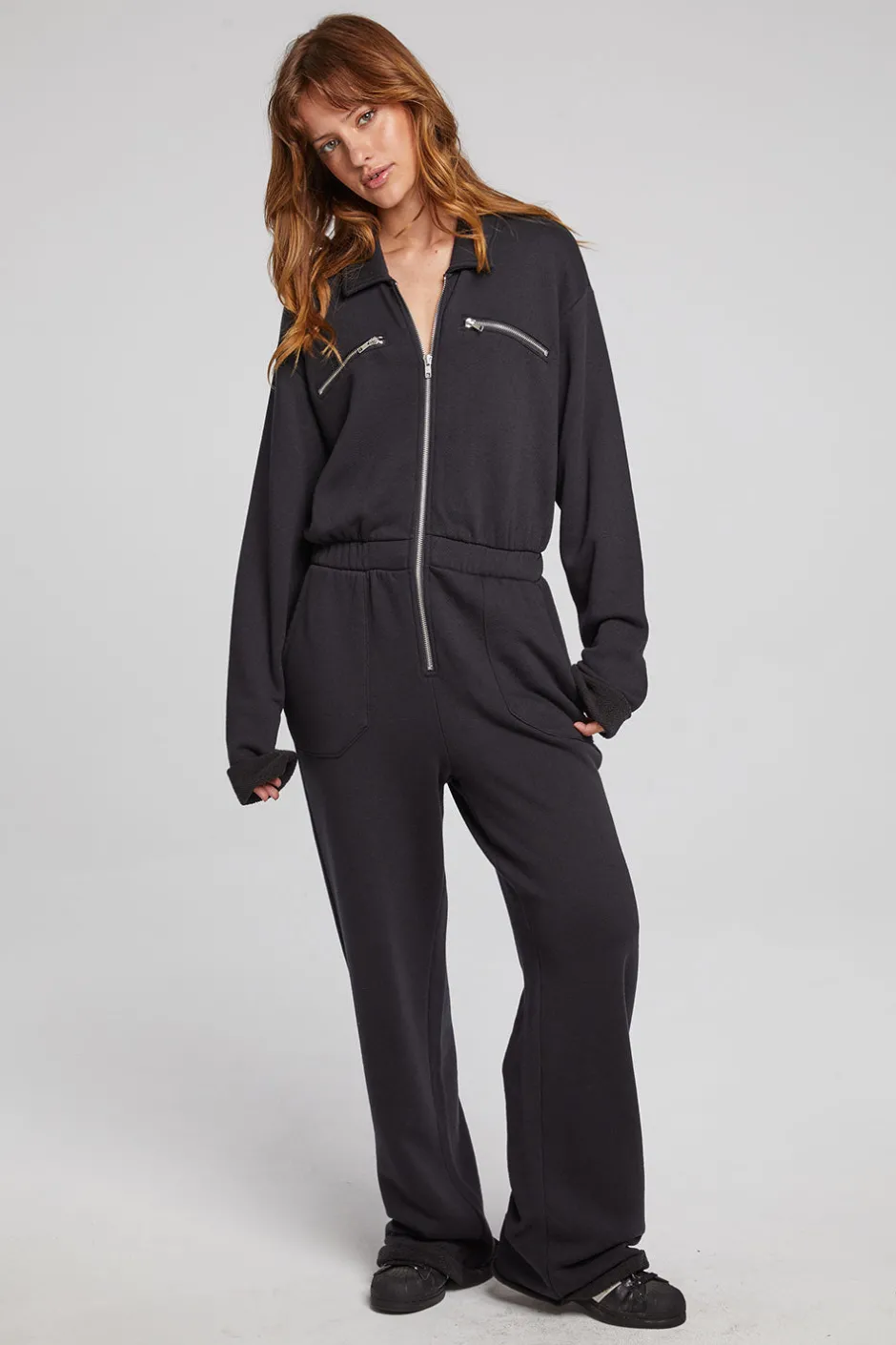 Women Chaser Brand Dolores Licorice Jumpsuit