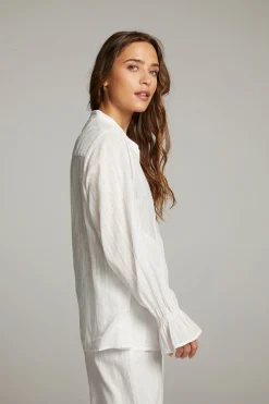 Women Chaser Brand Dolphin White Button Down