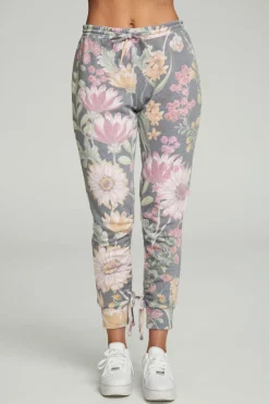 Women Chaser Brand Drawstring Shirred Cuffed Slim Jogger