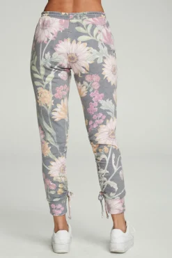 Women Chaser Brand Drawstring Shirred Cuffed Slim Jogger